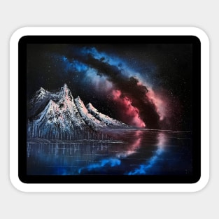 Patriotic Galaxy Sticker